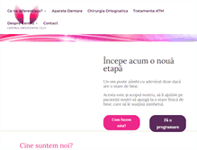 Tablet Screenshot of centrulortodonticcluj.ro